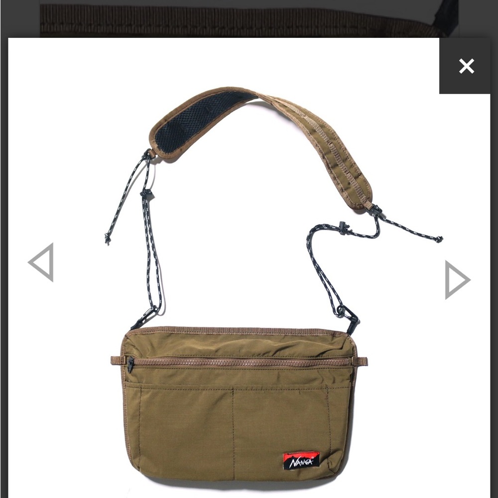 NANGA HINOC SACOCHE Coyote - takibi flame-resistant fabric